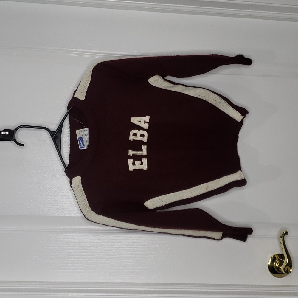 Dehen Elba Vintage 1970s Sweater Crimson Size Medium